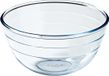 Merkloos / Sans marque 3x Glass Snack/Serving Bowls 8.5 x 17 cm 1 Liter - Bowls and Dishes - Kitchen Accessories