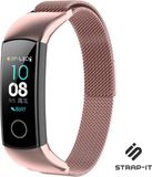 Strap-it Honor band 4 / 5 Milanese bracelet - rose pink