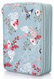 Solidchoice - Grande trousse avec 200 emplacements et motif floral
