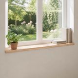 vidaXL Raamprofielen - 2 stuks - Naturel - 120 x 30 x 2 cm - Massief beukenhout