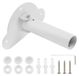 Tringle de rideau de douche réglable en aluminium avec élément de suspension pivotant