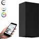 EGLO Connect Eremitana-Z Applique murale extérieure intelligente - GU10 - 24 cm - Noir - RVB & Blanc - Dimmable - Zigbee