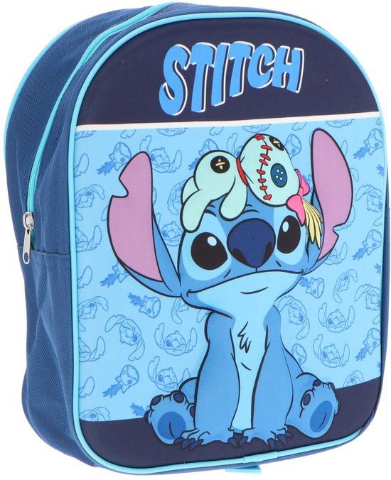 Lilo & Stitch 3D Rugzak - Schooltas - Polyester - Blauw - Rugzak kind