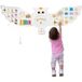 Coast Panneau d'activités mural "Chouette" - Panneau d'activités éducatif 11-en-1 - Jouet Montessori - blanc