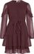 VILA VIELLY L/S FLOUNCE DRESS NOOS Dames Mini jurken Port Royale