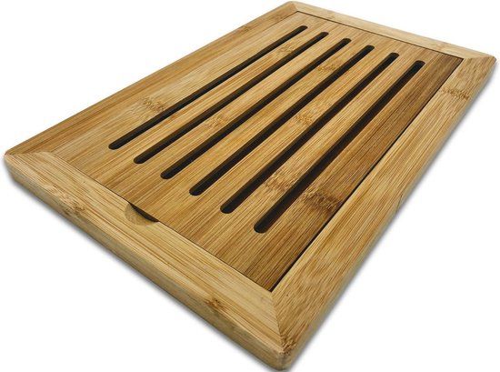 Excellent Houseware Broodsnijplank - 38x24cm - Bamboe - Sienna