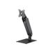 goobay Vrijstaande tafel monitorhouder voor monitoren van 17 tot 32 inch (43-81 cm), max. 8 kg, volledig beweegbare tafelstandaard, VESA 75/100mm, zwart, 70821