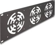 Delock 19 inch ventilatiepaneel | voor 3 case fans 120 x 120 mm | 3U | zwart