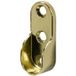Gedotec Support de tube de garde-robe ovale en laiton pour tringles de garde-robe ovales 30 x 15 mm Métal
