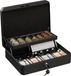 Relaxdays Geldkistje met slot - Zwart - 8,5 x 30,5 x 24,5 cm