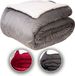 Komfortec Sherpa Fleece Deken - Bankdeken - 150x200 cm – Grijs