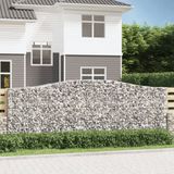 Maison Exclusive - Geknoopte gaasbakken, 20 stuks, 400x50x140/160 cm, verzinkt staal