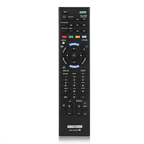 Diyeeni Vervangende afstandsbediening voor SONY TV RM-ED052 / RM-ED050 / RM-ED047 / RM-ED053 / RM-ED060, afstandsbediening van 10 meter voor Sony Smart TV - zwart