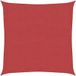 Voile d'ombrage 160 g/m² rouge 2,5x2,5 m PEHD