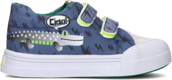 Go Banana's Sneakers Jongens Blue Beige Canvas Maat 33