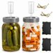 Gistingsglas Kimchi set van 2 liter met luchtslot