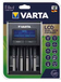 Varta LCD Dual Tech - Batterij Oplader voor AA/AAA, Li-Ion & NiMH - Zwart/Zilver