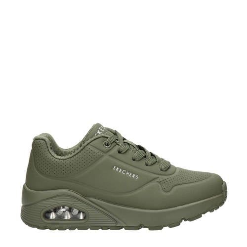 Skechers sneakers olijfgroen Jongens/Meisjes Synthetisch - maat 34