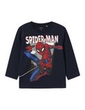 NAME IT Jongens Nmmjuice Spider Nreg Ls Top Noos Mar, navy blazer, 104