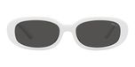 Polo Ralph Lauren Ph 4198u Lunettes de soleil femme blanc géométrique gris 53mm