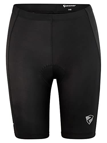 Ziener Unisex Kinderfietsbroek - Mountainbike/Racefiets - Ademend | Sneldrogend | Gewatteerde Nimo X-Function
