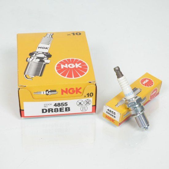 NGK Bougie d'allumage DR8EB / 4855 pour moto BMW 650 F Gs Dakar 2006-2012