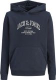 JACK & JONES JUNIOR JJEDENVER LOGO SWEAT HOOD SN JNR Jongens Trui Navy Blazer Maat 152