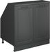 Vicco Rion Kast voor schuine wand – 80 x 81.6 cm met 2 deuren, kastromp 60 cm diepte Antraciet landhuis