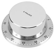 Minuteur Mécanique Cuisine Horloge Pied Magnétique Argent