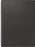 Brunnen Boekkalender model 781 (2025), 2 pagina's = 1 week, A4, 144 pagina's, kunststof omslag, zwart