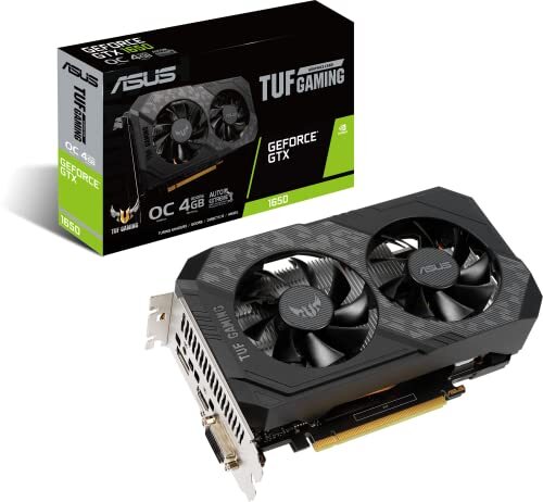 Asus TUF Gaming GeForce® GTX 1650 OC Edition 4GB GDDR6 is uw ticket voor pc-gaming.