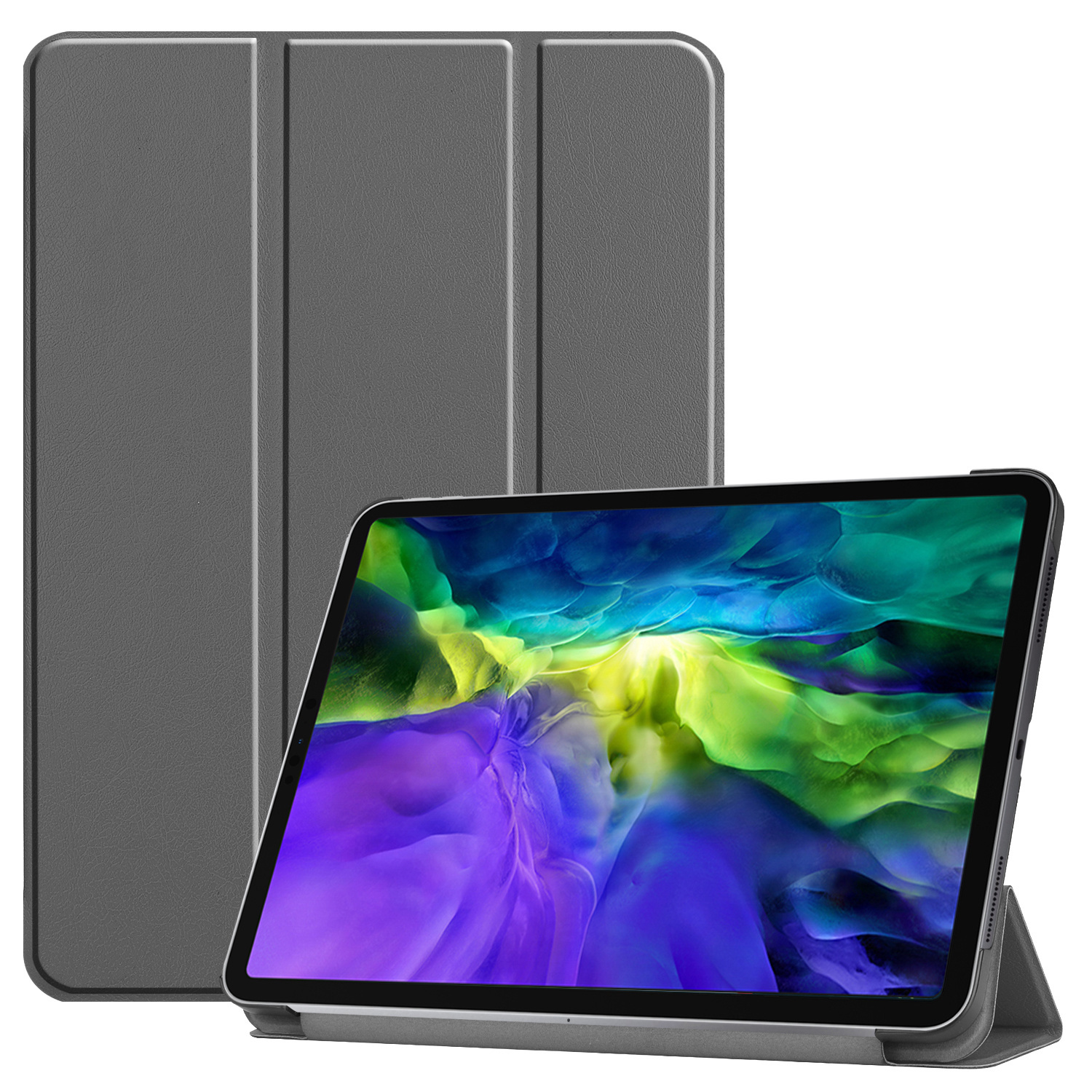 imoshion Trifold Bookcase iPad Pro 11 (2020-2018) tablethoes - Grijs