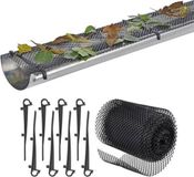 com-four Hi Dakgootbeschermer - 6 Meter - Zwart