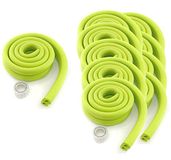 HIMRY KXD7003 randbescherming, U-vormige schuimbescherming, veiligheid voor je kinderen, tafelrandbescherming van glas, extra dik, randbescherming, 20 x 2 m, groen