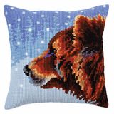 Collection d'Art Kussen KIT/Winter DIEREN/40 X 40, Multi, 40 x 40cm