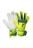 Reusch Attrakt Solid Goalkeeper Gloves Yellow-Blue Size 9.5