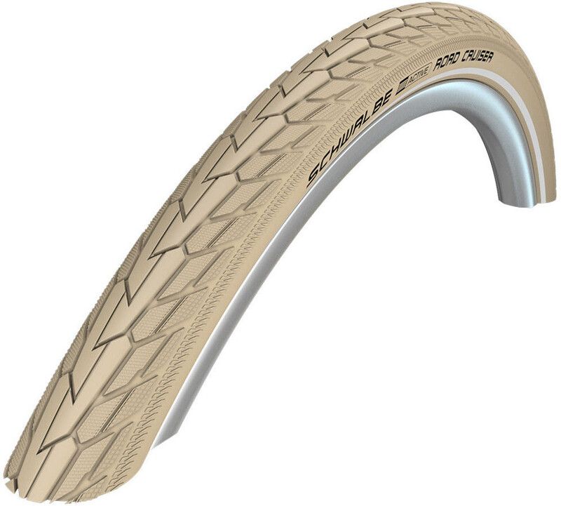 SCHWALBE Road Cruiser Clincher Tyre 26x1.75" K-Guard Active Reflex - Beige