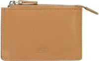 JOST Leren sleutelgeval kaarthouder Arva Card & Key Wallet Latte Lichtbruin