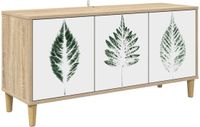 vidaXL Tv-meubel HANAU 102 x 33 x 50 cm Sonoma Bewerkt hout