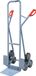 Promat/Tecwerk Trapsteekwagen | hoogte 1300 mm schep-mt. L250xB320mm | stalen buis 3armige wielster | volledig rubberen wielen - 9000443160