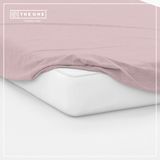 The One towelling The One Bedding Hoeslaken - 160 x 220 cm - Lits jumeaux - Katoen/Satijn - Lichtpaars