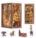 Merkloos Boekenhoek Painter's Day at Dusk 3D-puzzel miniatuur poppenhuis bouwpakket