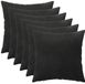 vidaXL - Kussensloop - 6 stuks - HEERLEN - Zwart - 40 x 40 cm - Fluweel
