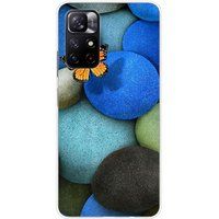 Xiaomi Blue Pebble Butterfly Silicone Case for Redmi Note 11 5G / Note 11S 5G