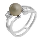 Orphelia ZR-7119/PL/58 Zilver Ring Platinum plated Pearl Zirconium