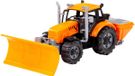 Cavallino Tractor met Sneeuw Ploeg Geel, Schaal 1:32