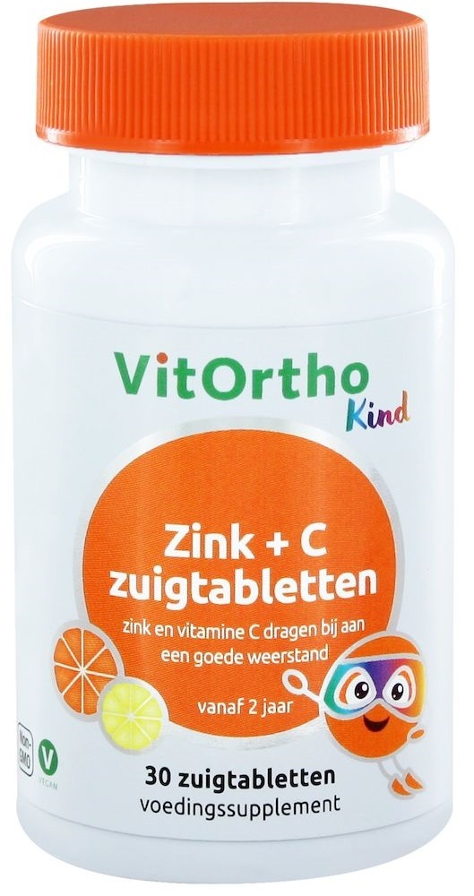 VitOrtho Zink + C Zuigtabletten Kind