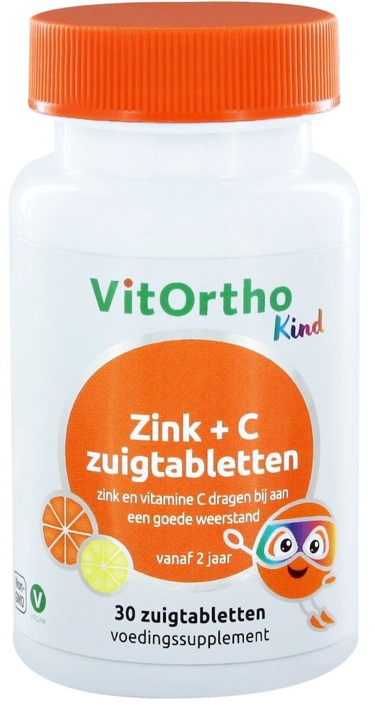 VitOrtho Zink + C Zuigtabletten Kind - 8717056141299