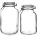 Bormioli Rocco Weck Set van 2x stuks weckpotten/inmaakpotten met beugelsluiting 2 liter - 3 liter - Voorraadpotten