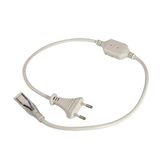 Silver Electronics Stroomkabel met EU-stekker voor ledstrips, wit